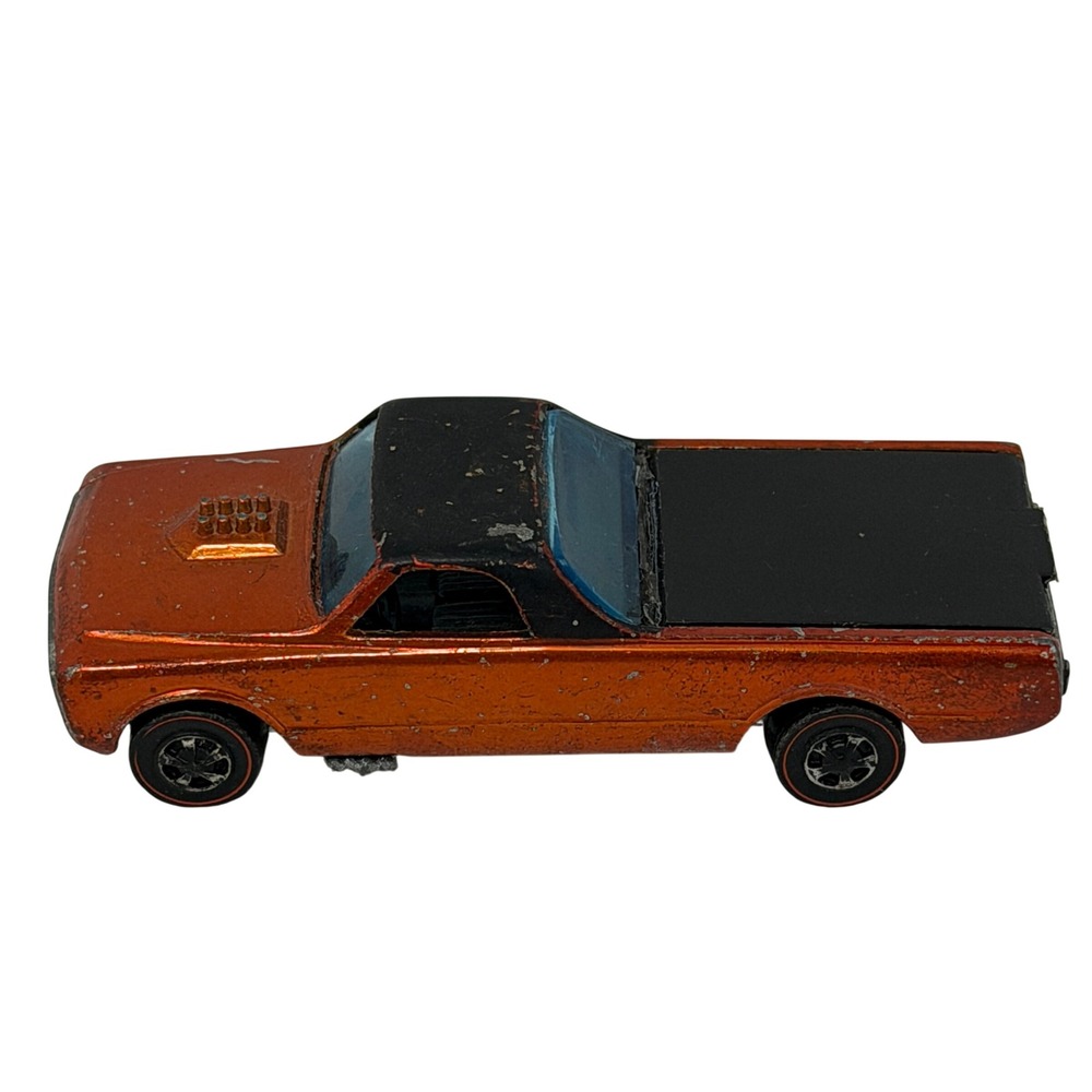 Hot Wheels Redline Custom Fleetside Copper Orange Black Bed Cover
